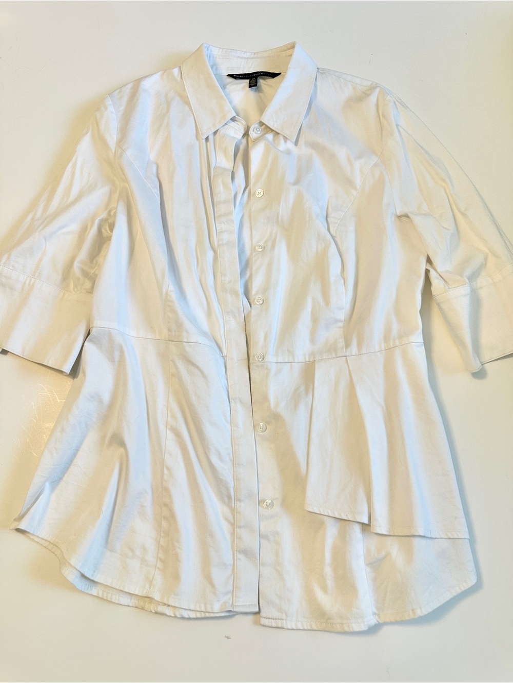New without Tags White House Black Market White Blouse - Size 10